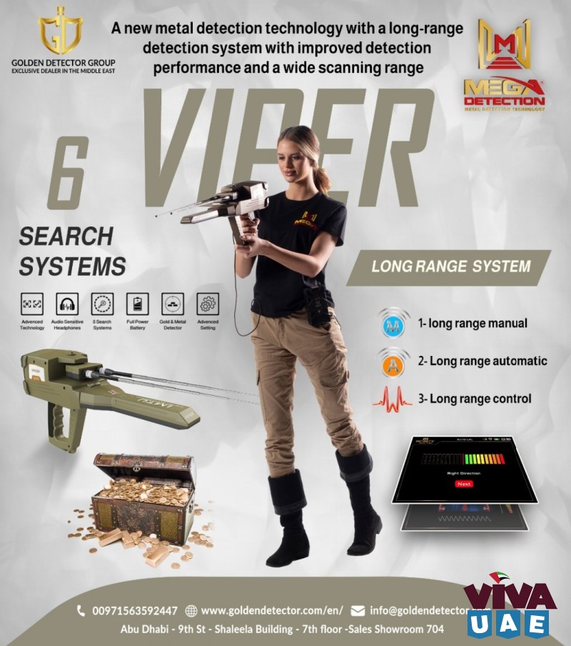 Viber multi-system metal detector 6 search systems for buried treasures