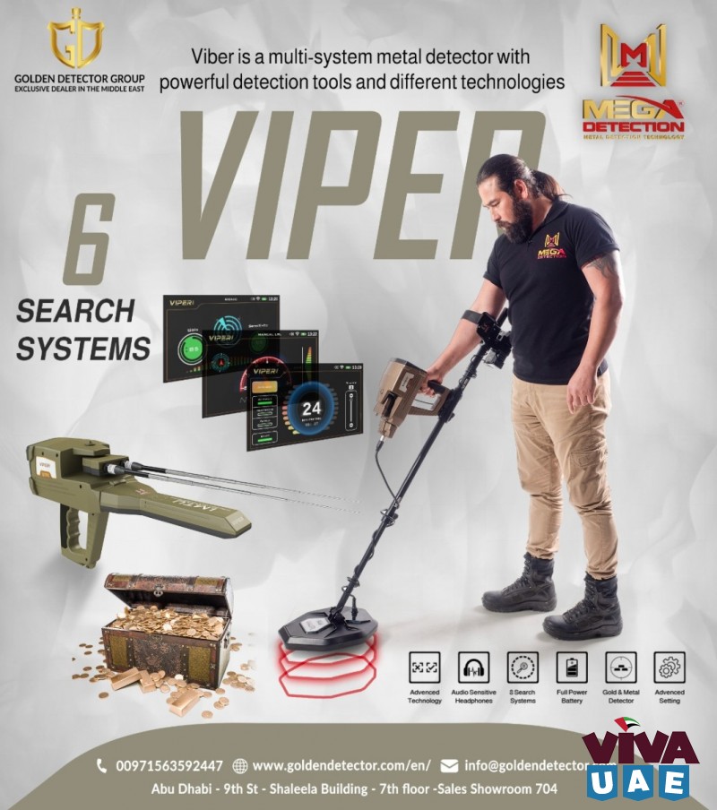 Viber multi-system metal detector 6 search systems for buried treasures
