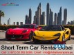 Short Term Car Rental Dubai