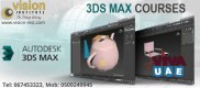 3DsMAX Classes at Vision Institute. Call 0509249945