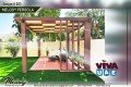 Wooden Pergola in Dubai | WPC Pergola installation in UAE