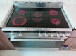 Siemens electric ceramic cooker with digital clock has oven fan size 90 cm