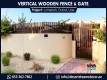 Vertical Wooden Fences and Gates in Uae | Car Privacy Fences Dubai.