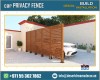 Car Privacy Wooden Fences Panels in Uae | Wooden Mesh Panels.
