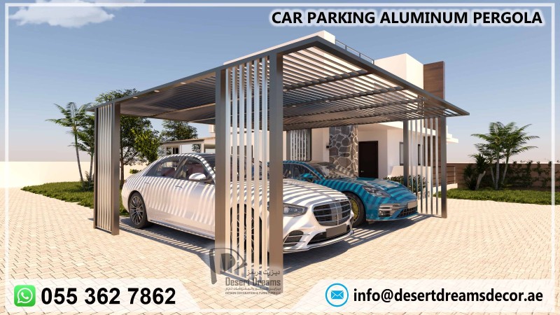Vehicle Parking Pergola in Dubai | Car Parking Wooden Pergola in Uae.