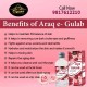 Araq-E-Gulab has health benefits for the facial Skin, heart, and brain