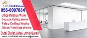 False ceiling work company Ajman 0566097884 UAE