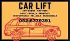 Car Lift Available ( Sharjah / Dubai)