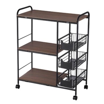 3 Tier microwave cart storage