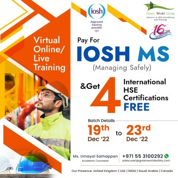 Amazing Deals on IOSH MS Course in Dubai