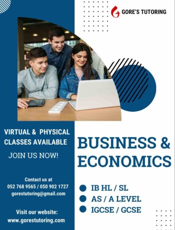  Tutors in Dubai-ib-a levels-gcse economics