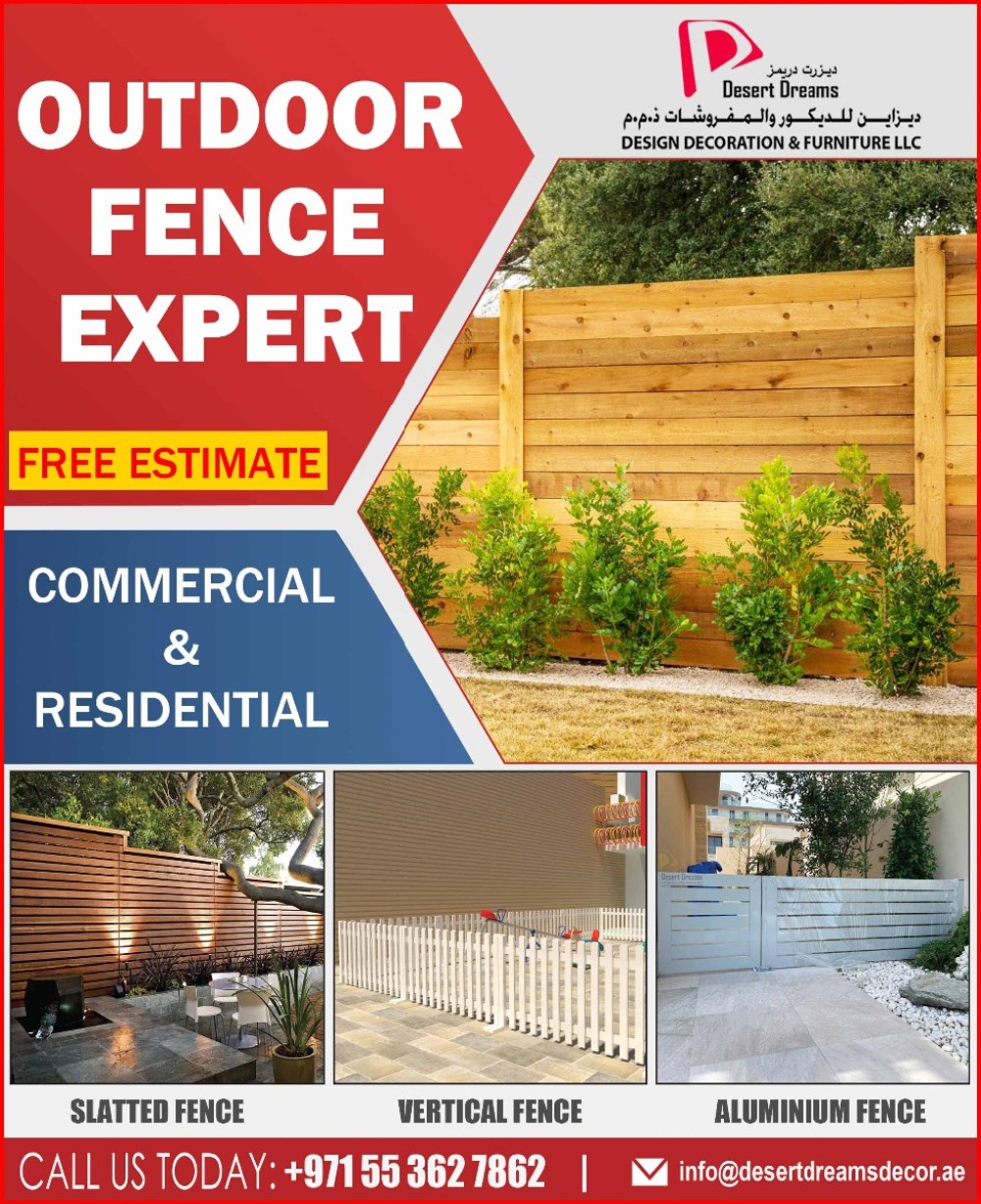 Swimming Pool Fence Uae | Nursery Wooden Fence Uae.