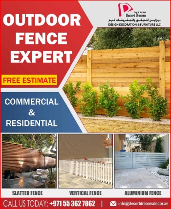 Swimming Pool Fence Uae | Nursery Wooden Fence Uae.
