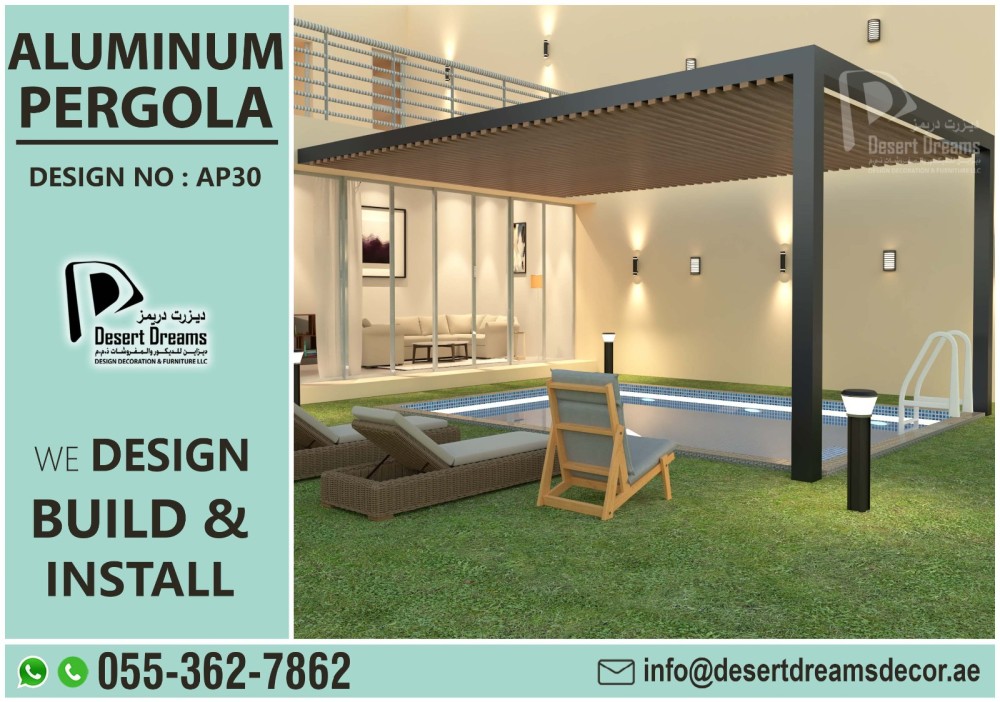Aluminum Louvered Pergola Uae | Outdoor Pergolas Uae.