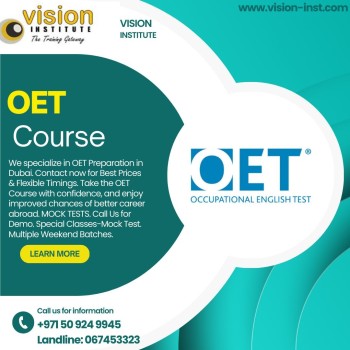 OET TRAINING AT VISION INSTITUTE. CALL 0509249945