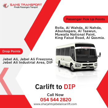 Sharjah to Jebel ali car lift-