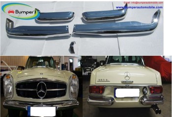 Mercedes Pagode W113 bumper (1963 -1971) by stainless steel