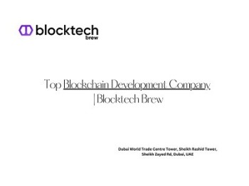 Top Blockchain Development Company | Blocktech Brew