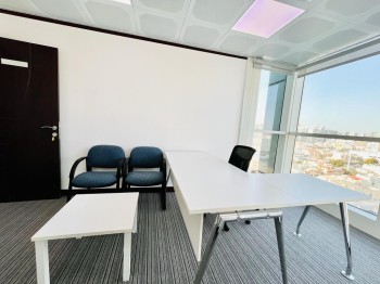 Spacious Organized Workspace w/ Community View