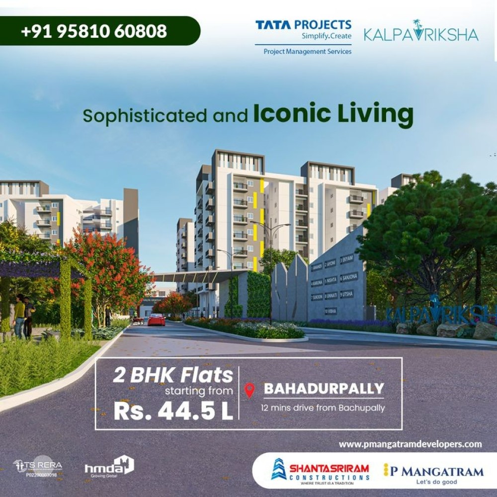 gated community flats for sale in bahadurpally  | PMangatram Developers