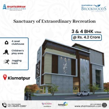 3 and 4bhk villas for sale in kismatpur | Shanta Sriram