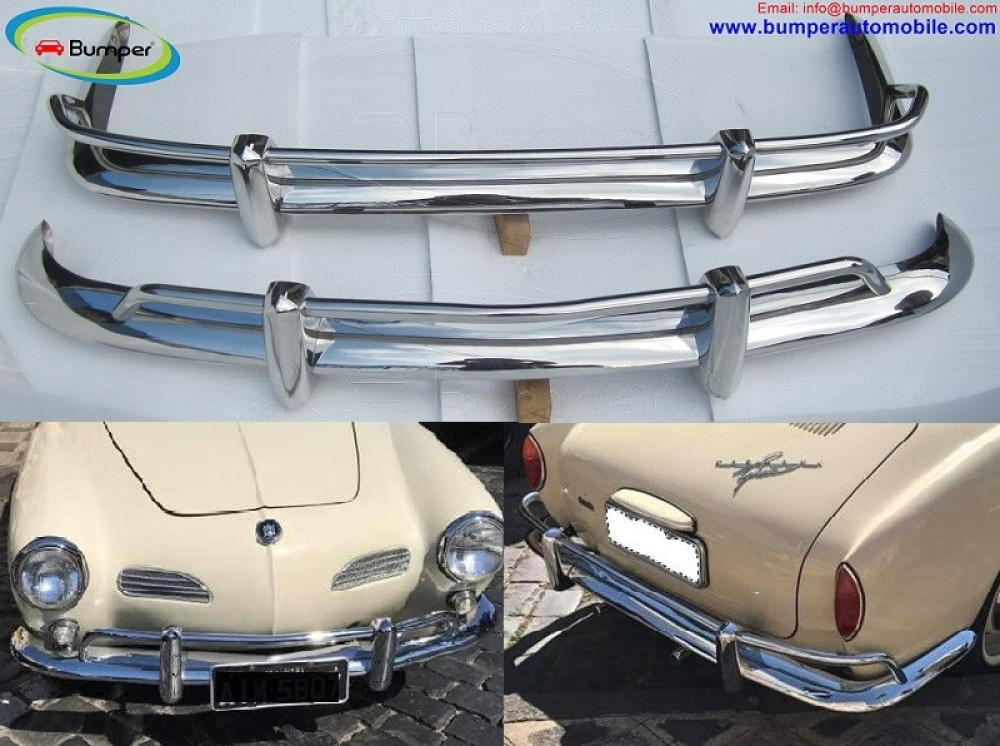 Volkswagen Karmann Ghia US type bumper (1955 – 1966) by stainless steel 