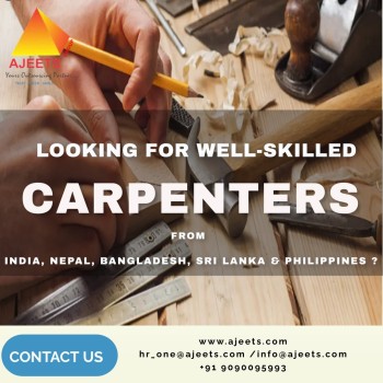 Looking for carpenters from India and Nepal 