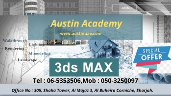 3D Max Training in Sharjah with Best Offer 0503250097