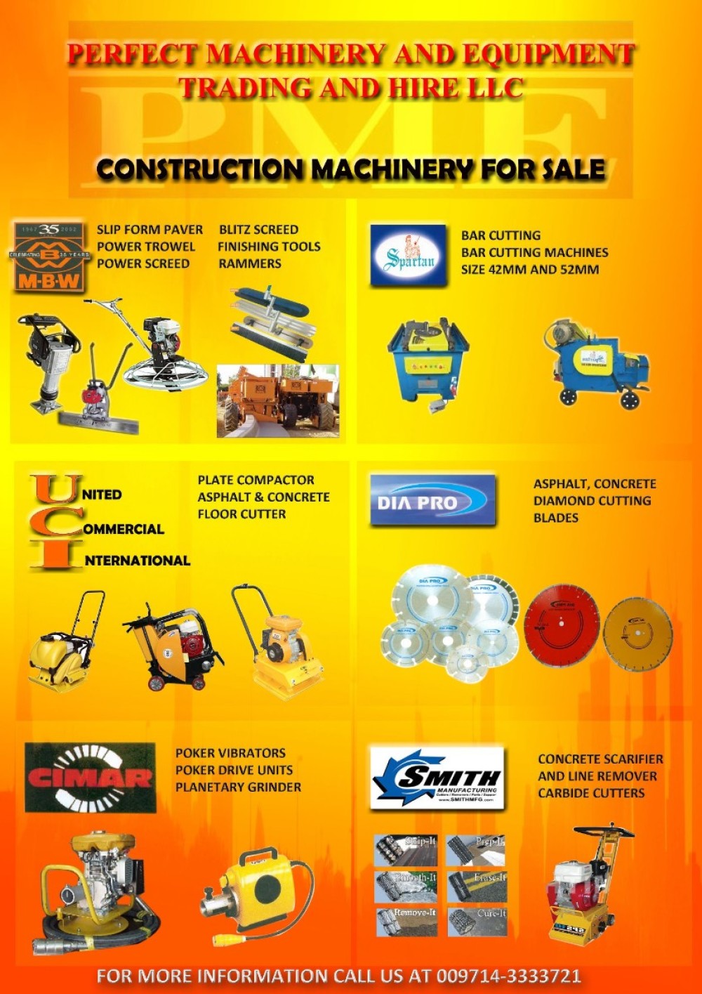 Concrete Finishing Tools and Mixer Suppliers In Dubai - PME Dubai