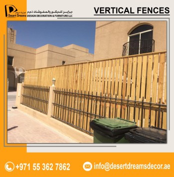 Tall Height Wooden Fences Uae | Natural Wood Fences Uae.