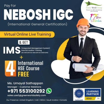 Enroll NEBOSH IGC Course in Dubai