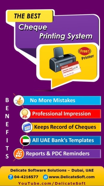 All UAE Bank Templates for Cheque Printer Software