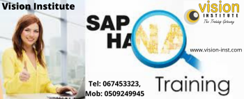 SAP HANA CLASSES AT VISION INSTITUTE. CONTACT 0509249945