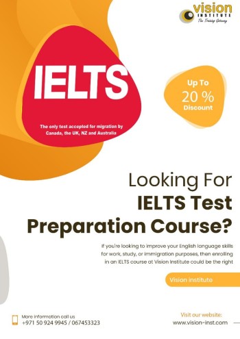 IELTS TRAINING AT VISION INSTITUTE. CALL 0509249945