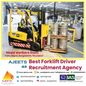 Looking for Forklift Drivers from India, Nepal, Bangladesh