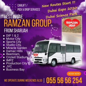 Sharjah to DIP Motor city Expo 2020 Dubai Science Park 0555656254