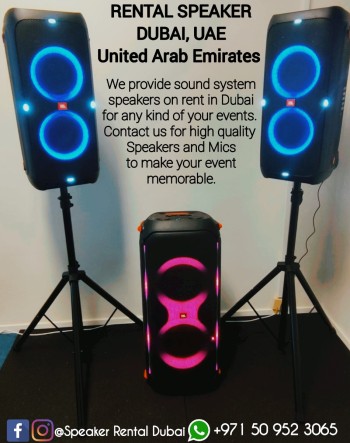 Speakers On Rent in Dubai | Sound System Rental Dubai | Speakers Rental Dubai UAE | Rental Speakers Dubai UAE 