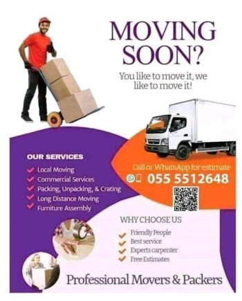 PROFESSIONAL HOUSE FURNITURE MOVERS 055 55 12 648 PACKERS 