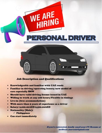 Hiring Personal Driver