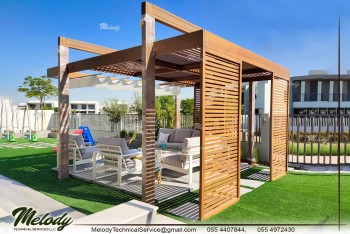 Pergola Garden Seating Area At Dubai Hills