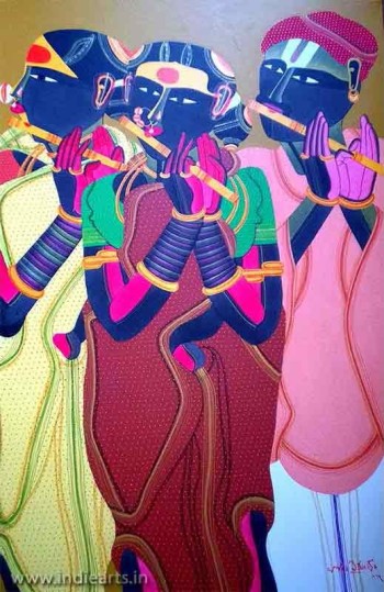 Thota Vaikuntam Paintings | Latest Artworks On Display | Indiearts