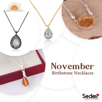 November Birthstone necklace