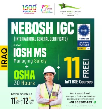  A Global Perspective View About Nebosh Course in Iraq with Green World Group