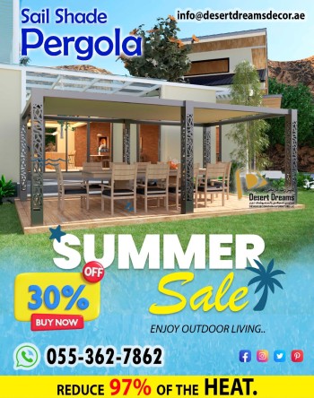 Summer Sale_Sails Shade Pergola in Uae