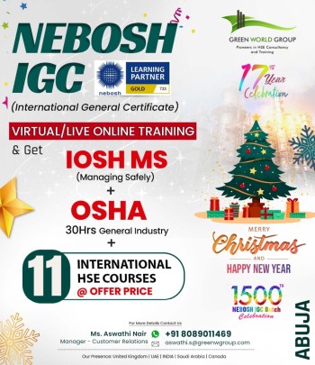 Your Path to Global Opportunities Nebosh course in Abuja with Green World Group