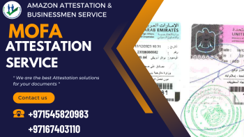 MOFA Attestation Service in Ajman