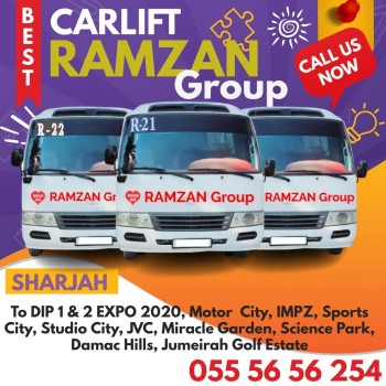 Sharjah to DIP Motor city IMPZ  055 5656254 Pick drop Carlift 