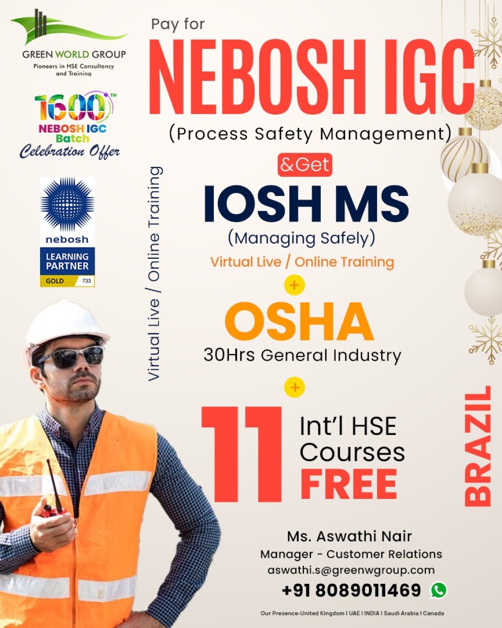 Common Challenges in Safety Training - Nebosh Course in brazil  with GWG