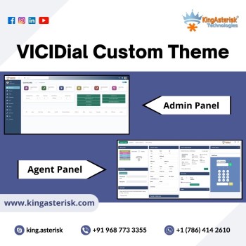 🎨 KingAsterisk Technologies - Elevate Your VICIDial Experience with Custom Themes