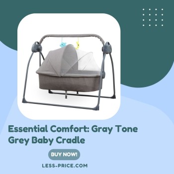 Essential Comfort: Gray Tone Grey Baby Cradle - Buy Now